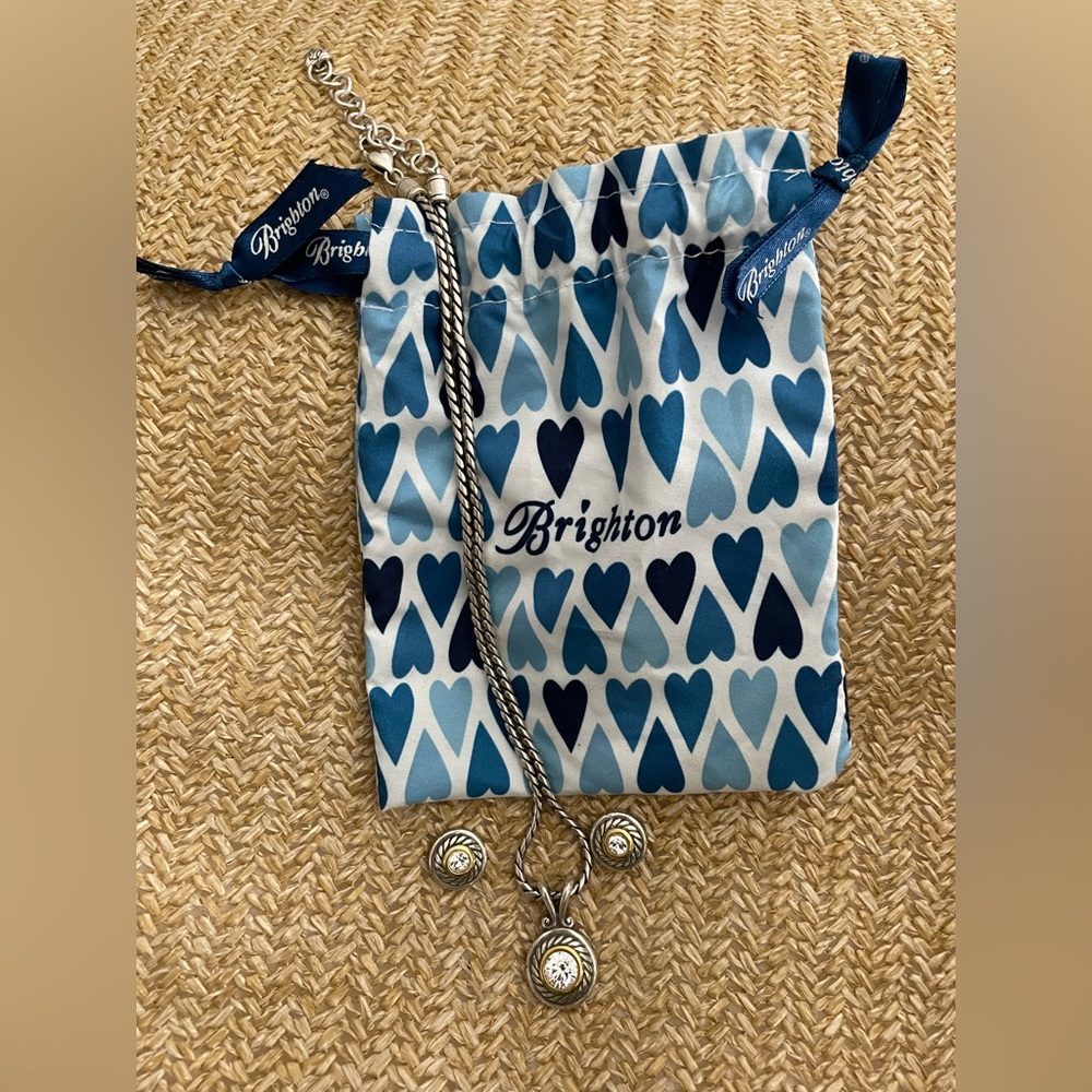 Brighton Heiress Crystal Necklace/Earrings Set